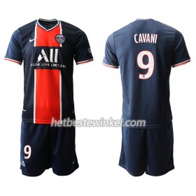 Paris Saint-Germain Edinson Cavani 9 Voetbaltenues Kind Thuis 2020/21 - SS (+ Korte broeken)